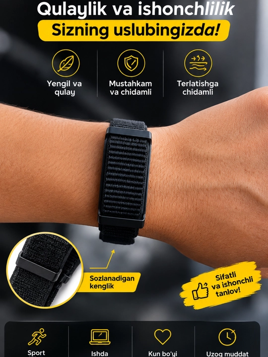 Smart Bracelet B11 — умный фитнес-браслет с мониторингом пульса, SpO₂, сна и количества шагов. - 