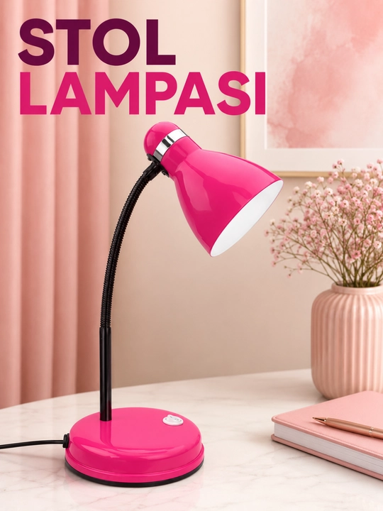 Stol lampasi, sozlanadigan stol yoritgichi, o‘qish va dars qilish uchun chiroq - 