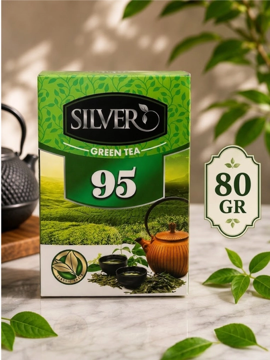 Silver tea 95 Markali ko'k choy, 95 choyi, 80gr, 200gr - 