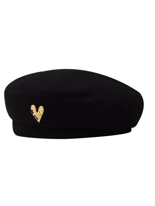 Ayollar va qizlar uchun beret, qishki qalin qalpoq, dumaloq to‘qilgan, ikki qavat, klassik