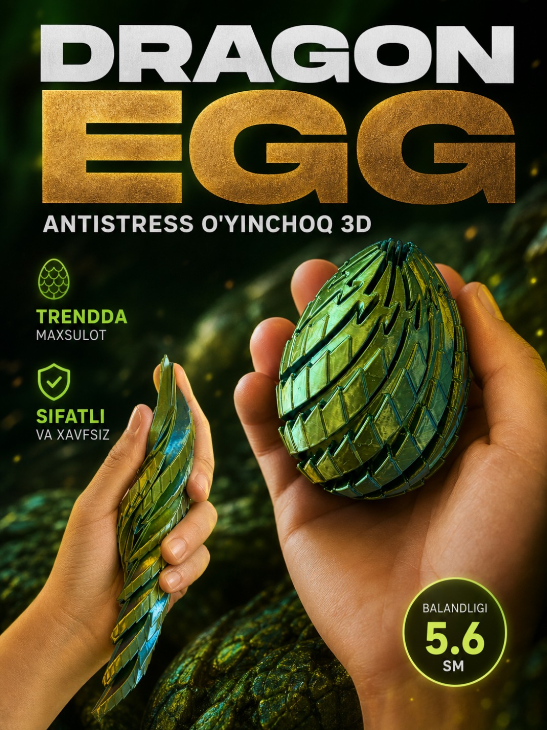 Antistres, kinetik spiral o'yinchoq, 3D piramida, o yinchoqlar, skvish, spinner