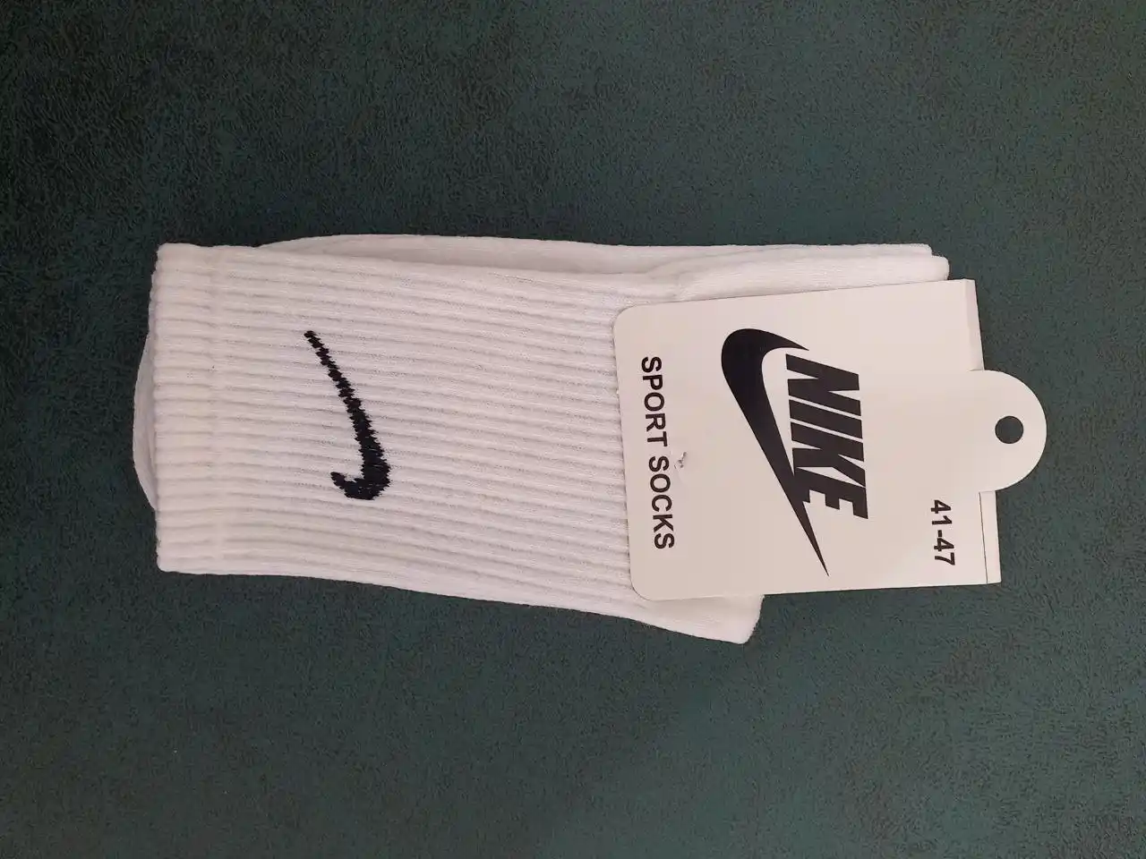 Oq va rangli uzun sport paypoqlari, Nike, 1-3-5 donalik to‘plam, 41-44