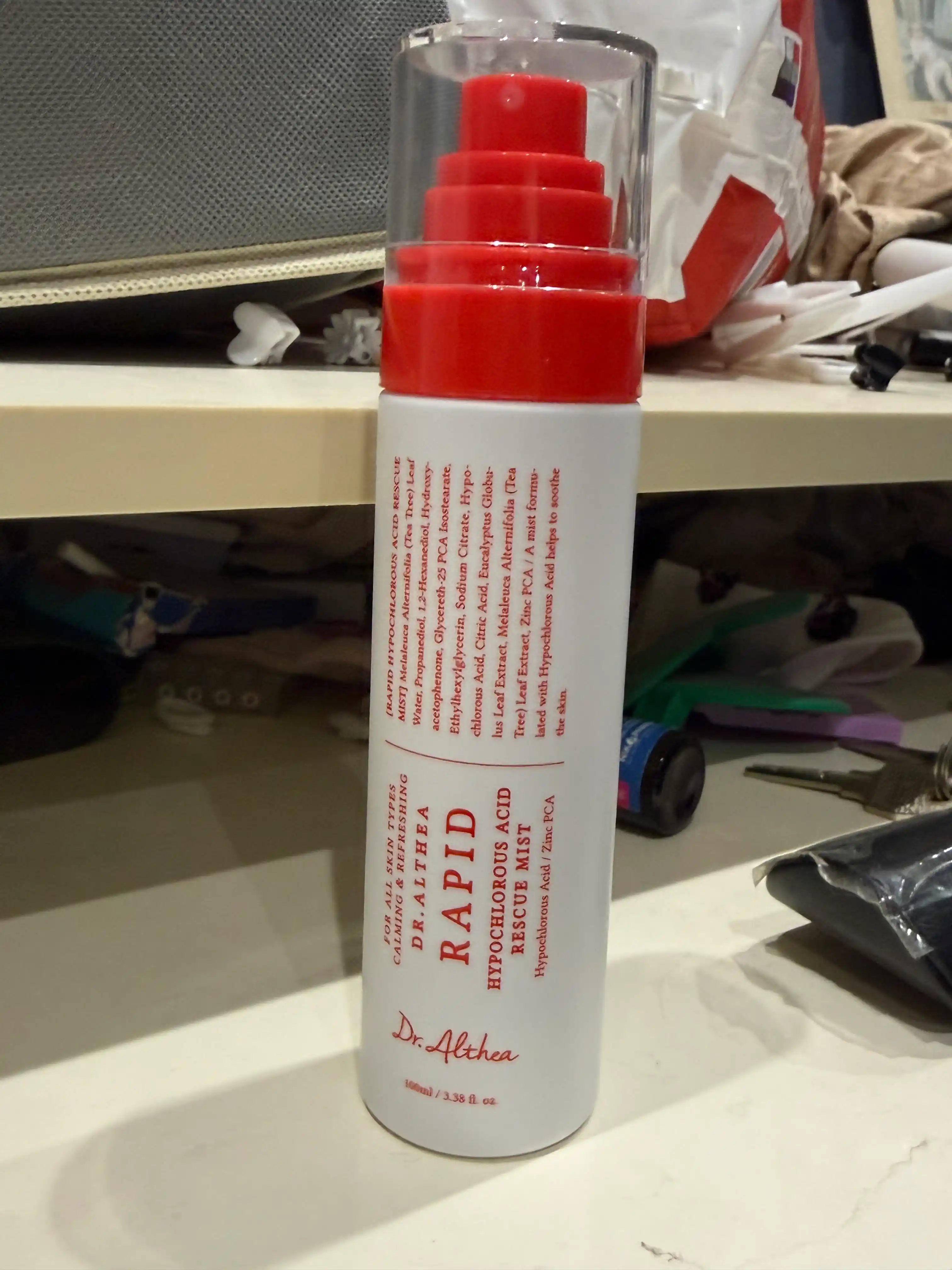 Tinchlantiruvchi va antibakterial yuz spreyi-misti Dr. Althea Rapid Hypochlorous Acid Mist