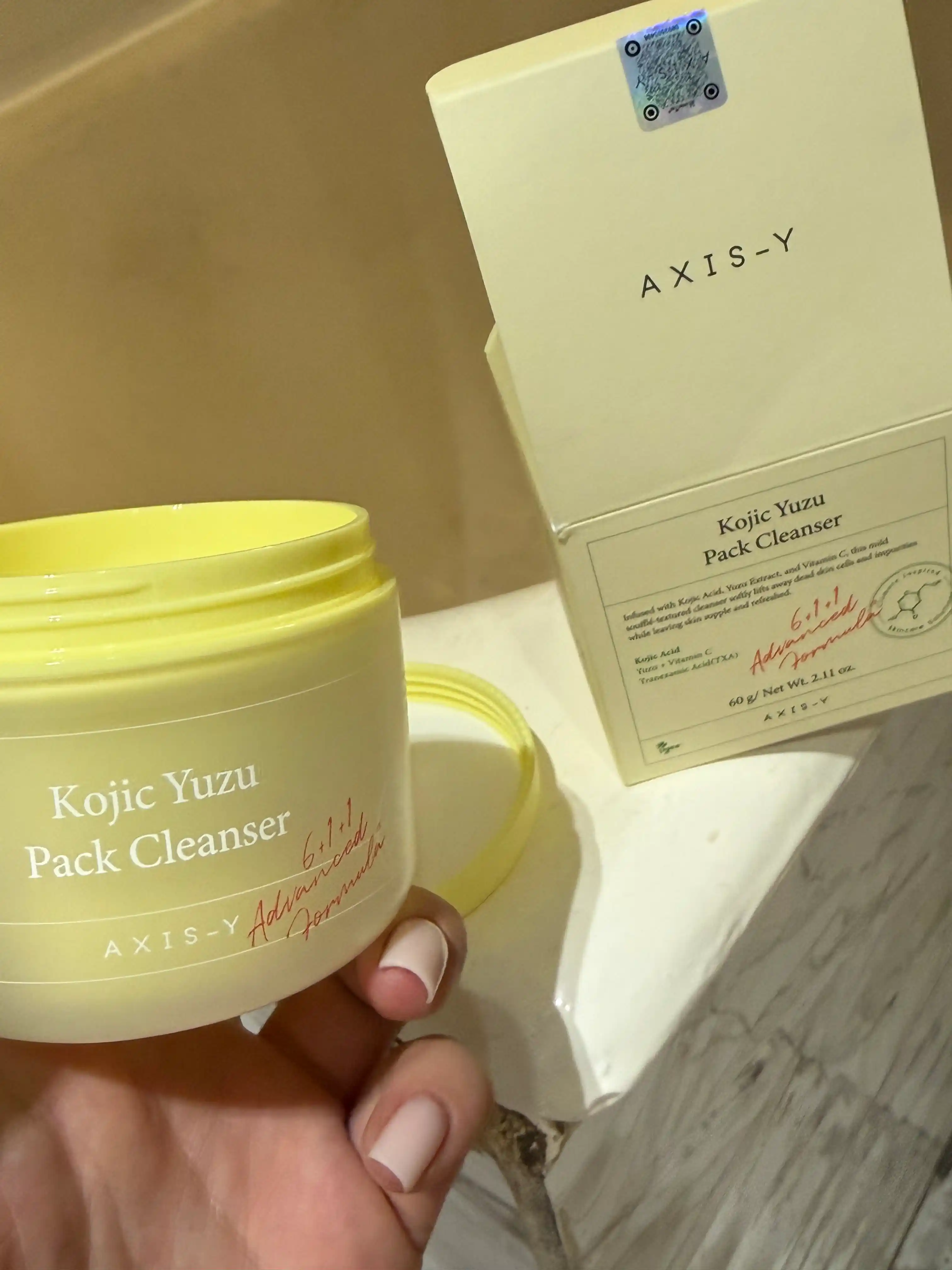 AXIS-Y Kojic Yuzu Pack Cleanser2-в-1 пенка для умывания и отшелушивающая маска