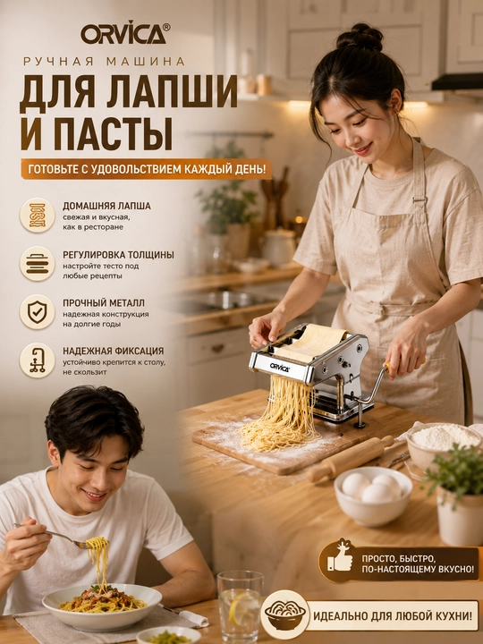 Orvica ORM-990 qo‘lda ishlatiladigan ugra kesish va xamir yoyish mashinasi