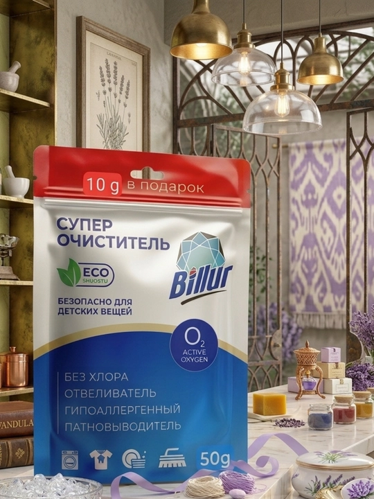 Billur kislorodli dog' ketkazuvchi va oqartuvchi "Super Ochistitel", 50 g - 