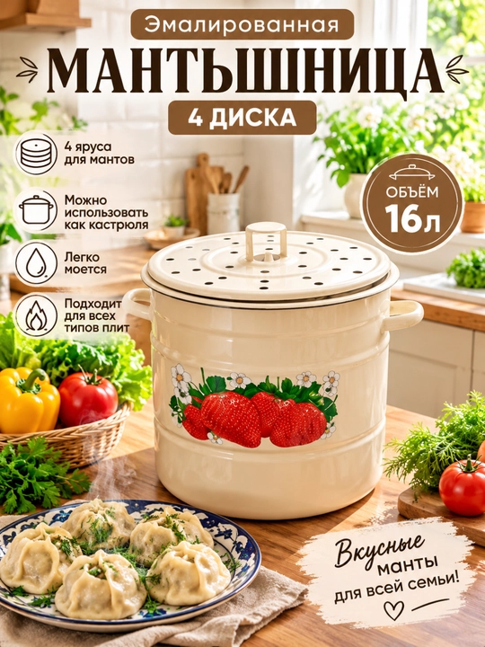 Мантышница Эмалированная  - 