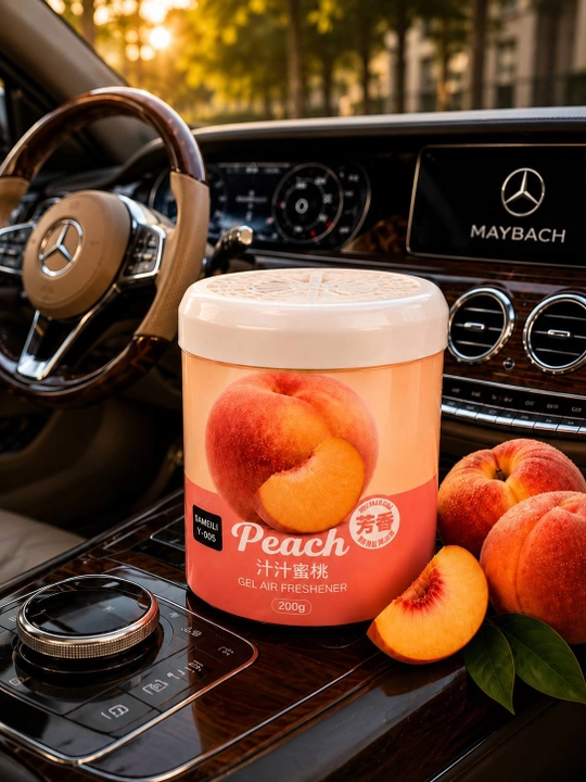 SAMEILI Y-005 Peach гелевый ароматизатор для автомобиля, аромат персика, 200 г - 