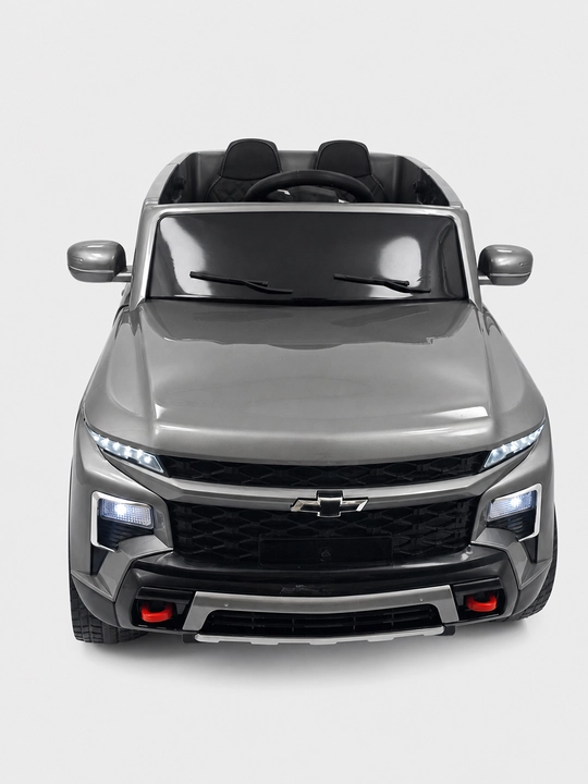 Bolalar elektromobili Chevrolet SUV, 2 o'rinli, kulrang
