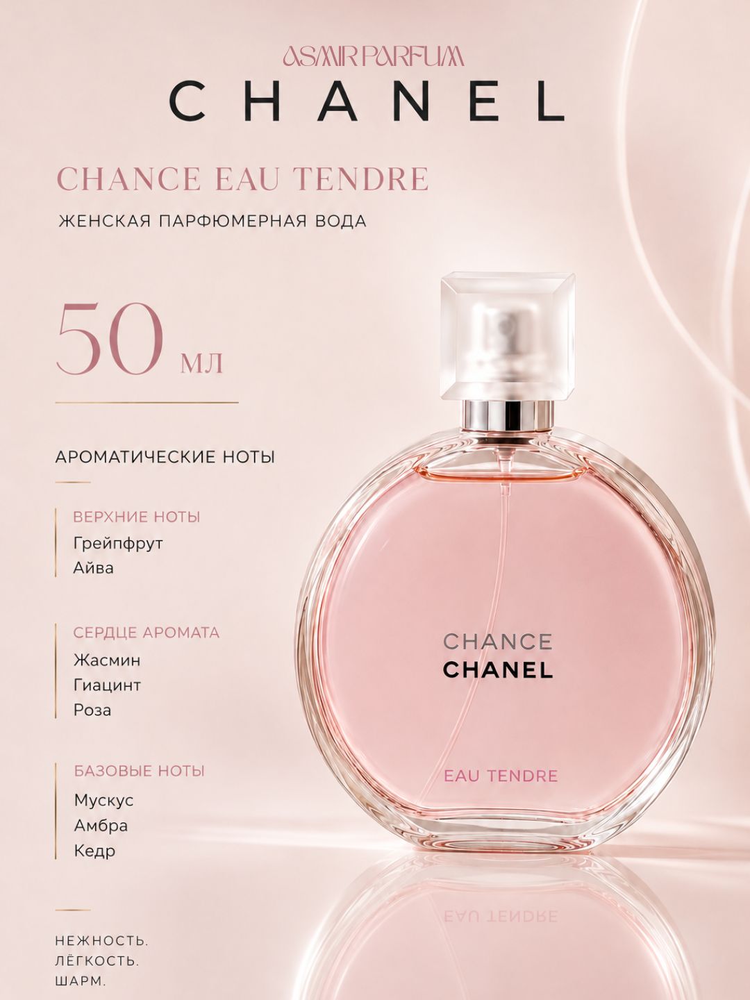 Chanel Chance Eau Tendre-парфюм для женщин и девушек, летнее очарование, в подарок, 50 мл - 