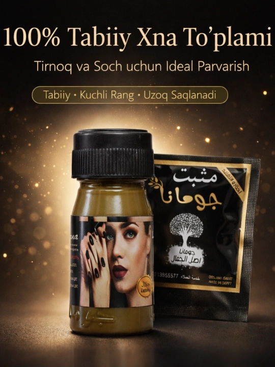 Xna laki, 100% tabiiy va halol xna asosidagi tirnoq laki, tabiiy xna laki Jumana