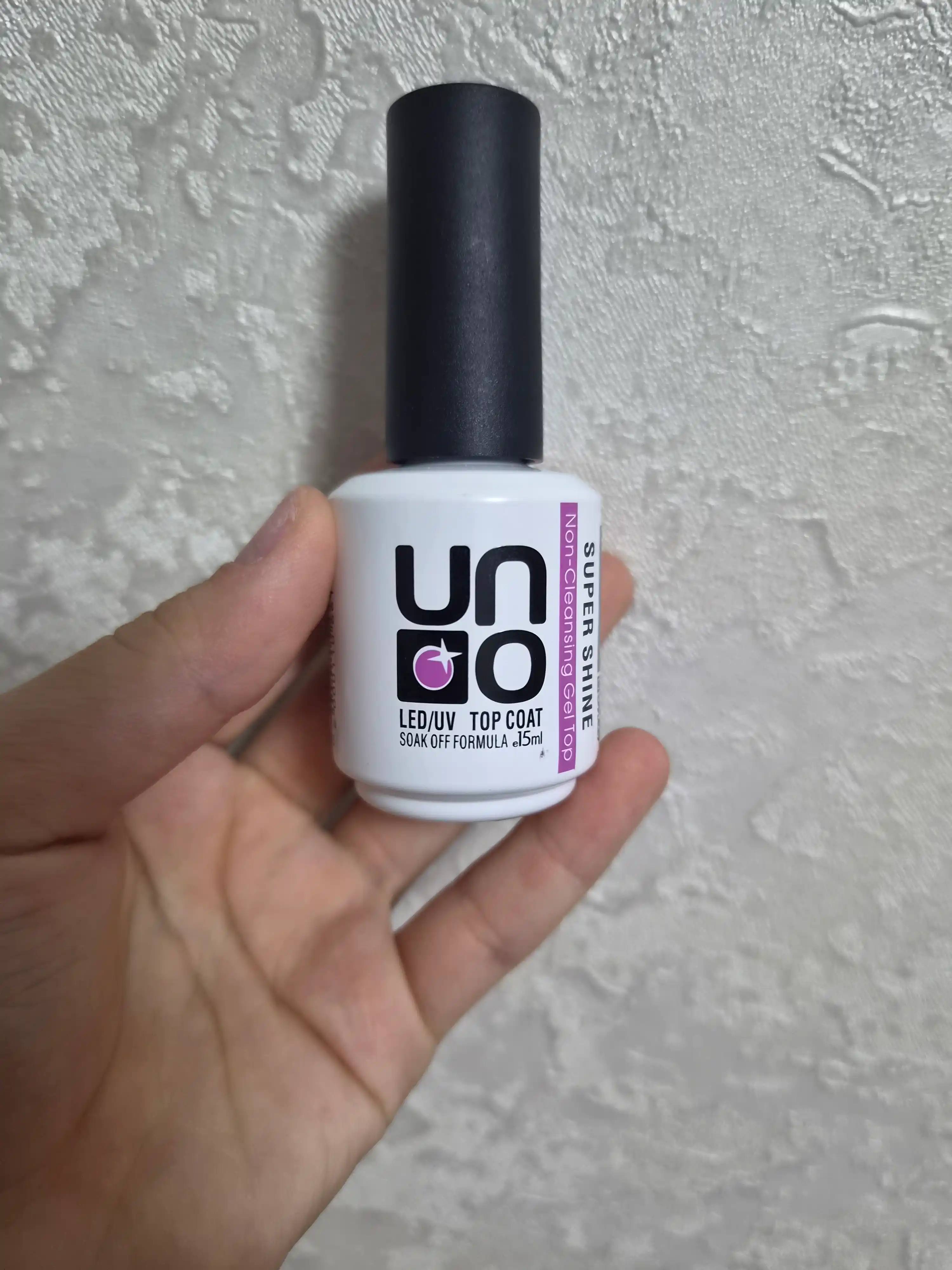 Uno Shine yuqori, yaltiroq, gel-lak uchun yopishqoq qatlamsiz yuqori qoplama