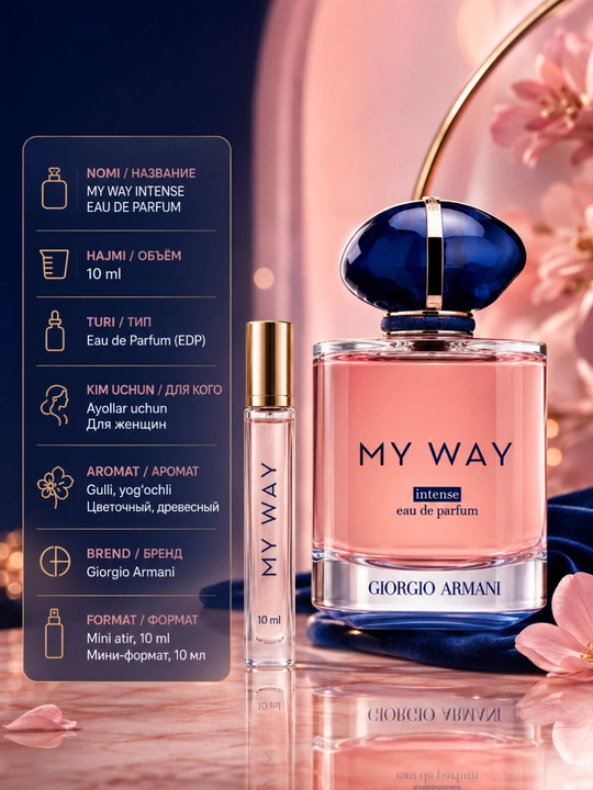 My Way Intense Eau de Parfum ayollar uchun atir, 10 ml
