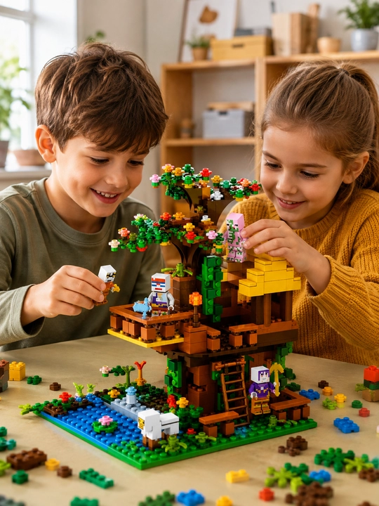 Minecraft uslubidagi 446 detalli konstruktor o‘yinchoq, bolalar uchun
