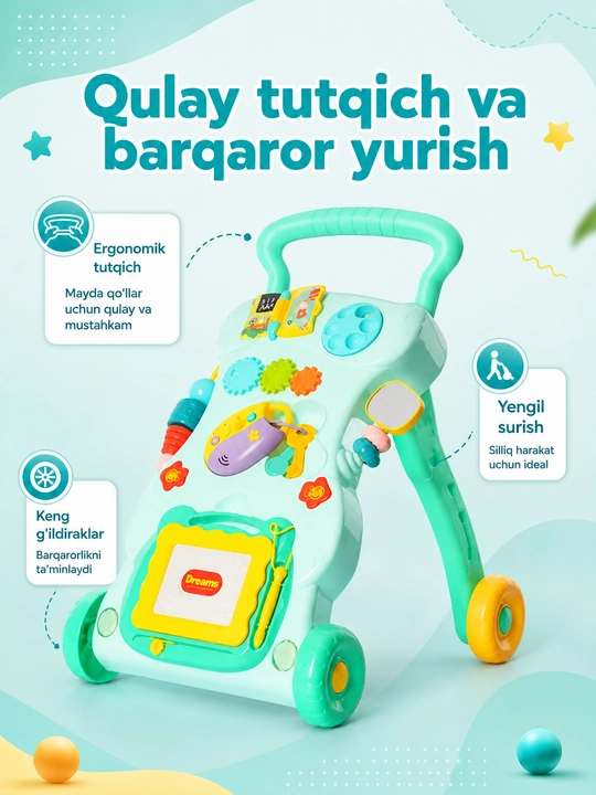 Rivojlanish markazi Huanger, katalka stol va yurishga yordamchi