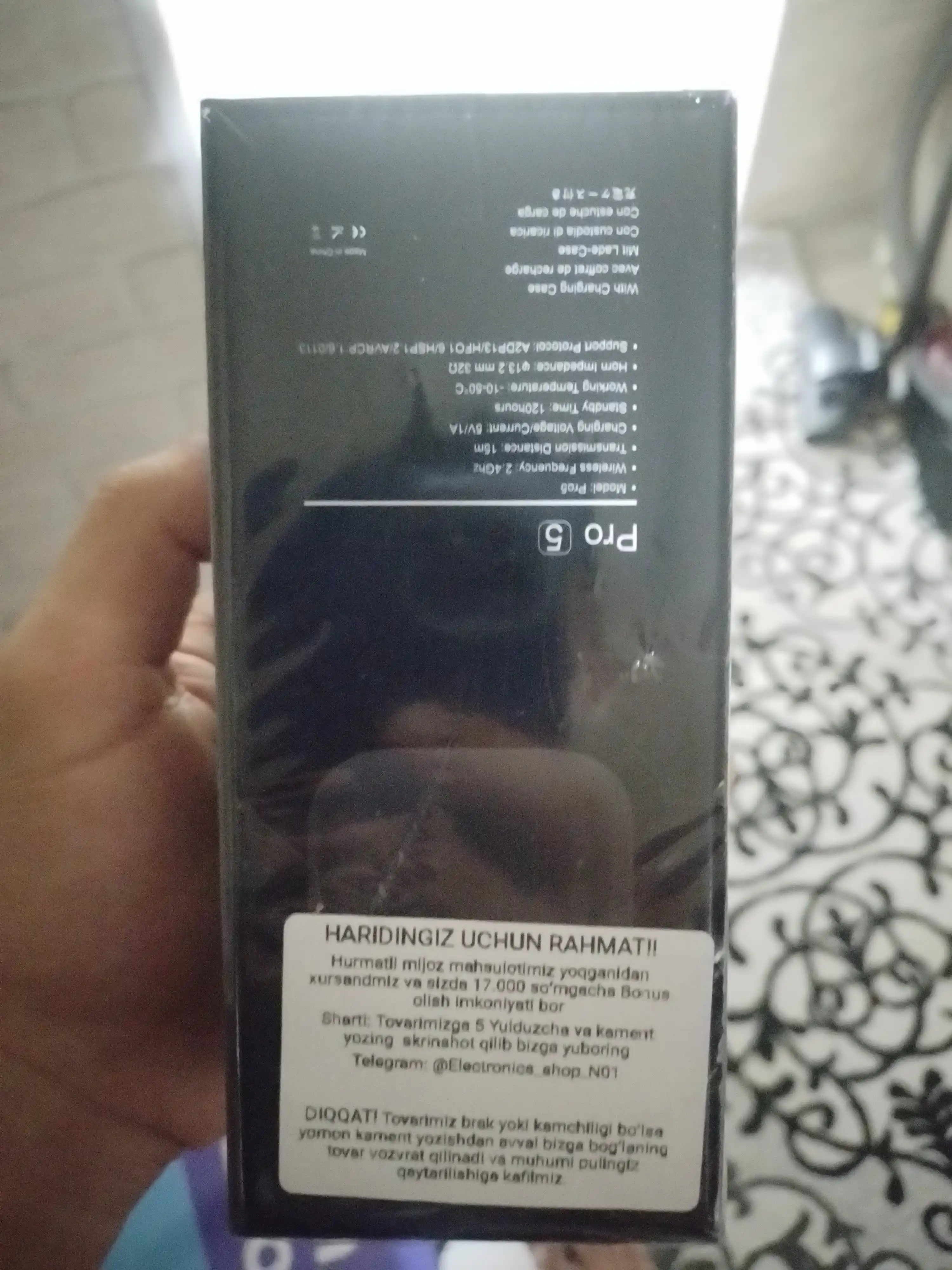 Simsiz quloqchinlar Pods Pro 5. Pods 6  1+1