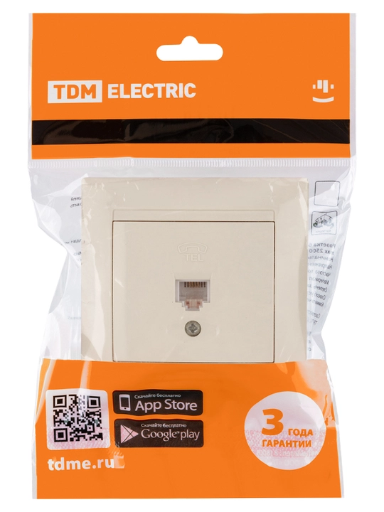 Rozetka internet RJ45 kompyuter / telefon RJ11 TDM ELECTRIC Lama