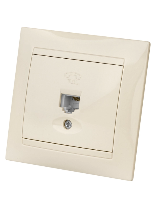Rozetka internet RJ45 kompyuter / telefon RJ11 TDM ELECTRIC Lama