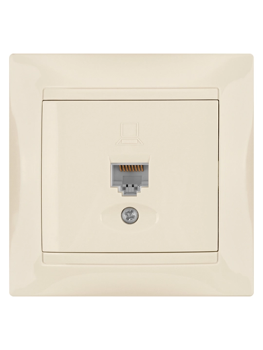 Rozetka internet RJ45 kompyuter / telefon RJ11 TDM ELECTRIC Lama
