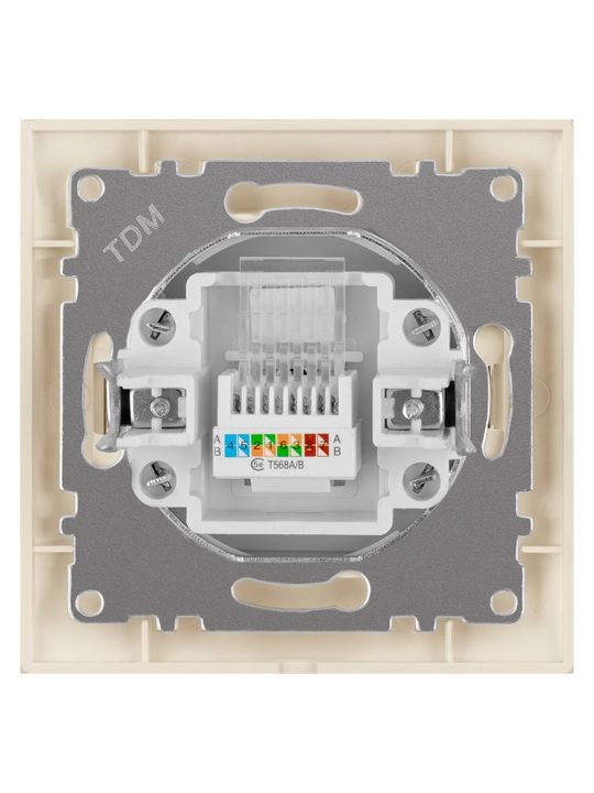 Rozetka internet RJ45 kompyuter / telefon RJ11 TDM ELECTRIC Lama
