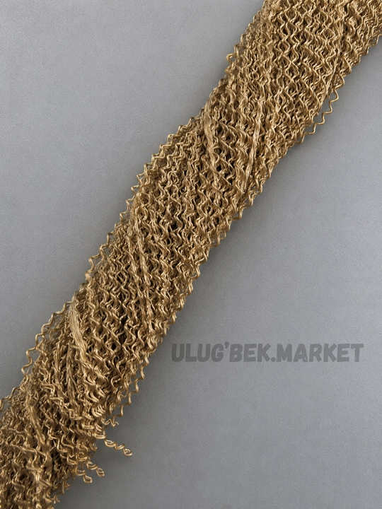 Makaron ipli Braid soch to'plami, zizi gafri ipli soch, 55-60 tagacha
