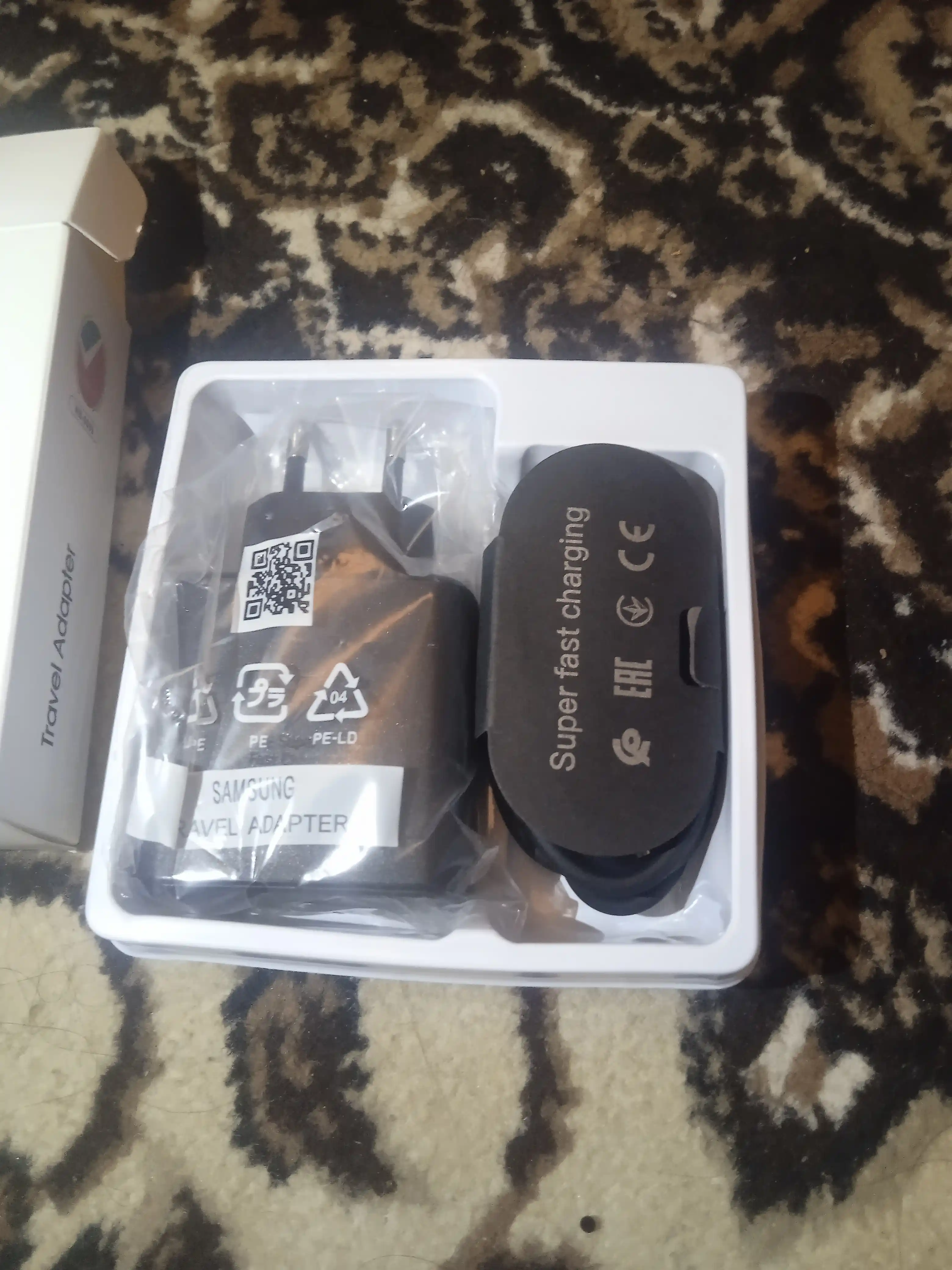 Android uchun 45W Type-C zaryadlovchi qurilma, tezkor zaryad, adapter + 1 m kabel