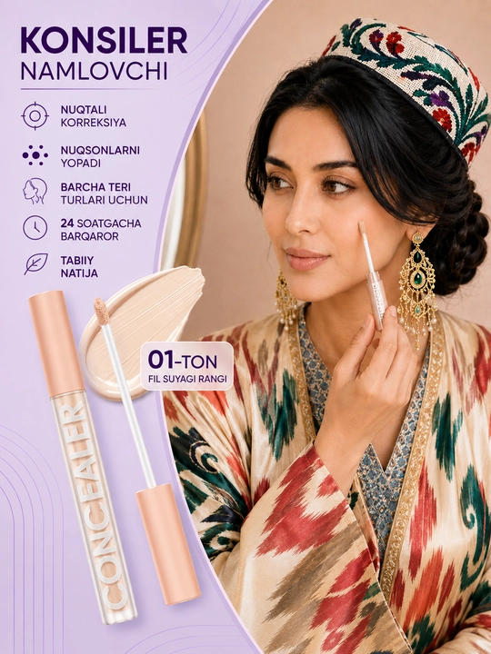 Konsiler - tonal yuz, ko'z atrofi uchun - 