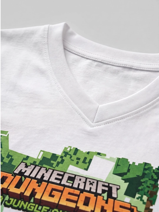 Minecraft va Zootopia printli o‘smirlar yorqin futbolkasi