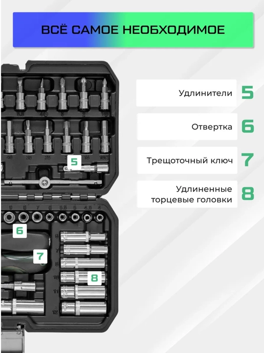 Набор инструментов 53 предмета в кейсе