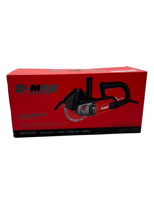 Штроборез D-MAX DM-12190, Штроборез, 8500 об/мин, двойная изоляция (подходит 1 диск)