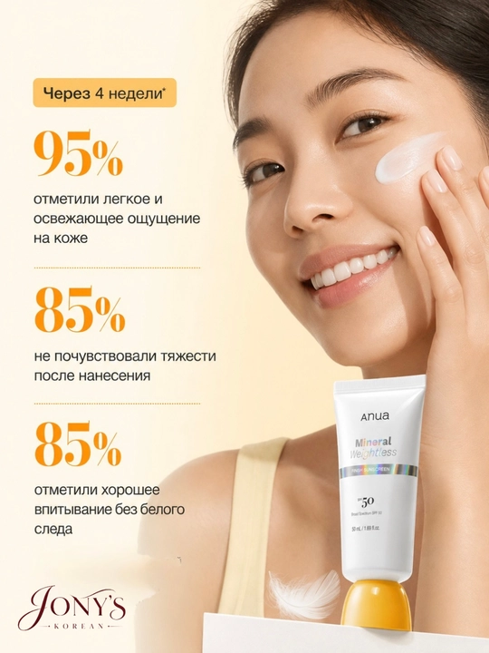 Anua SPF 50 — Солнцезащитный крем и стик для лица, Matte / Mineral / Glow Stick