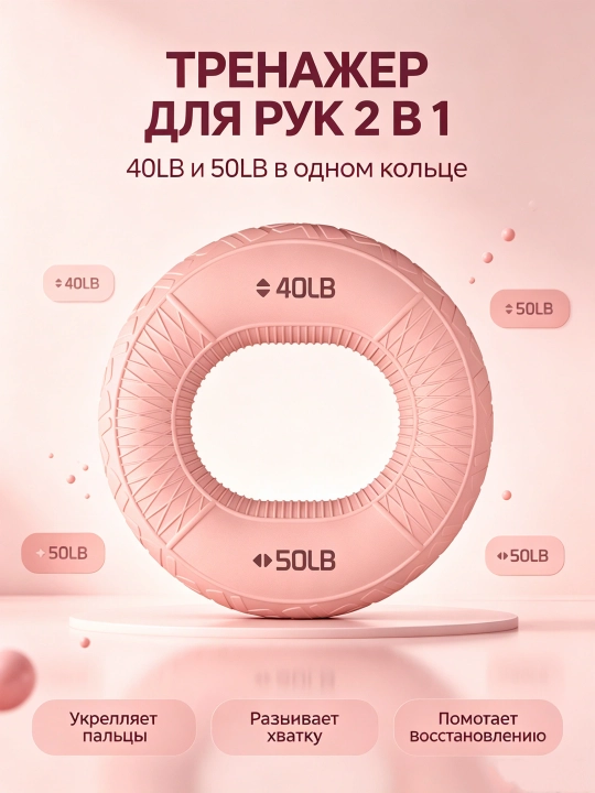 7×7 sm silikon qisqich bilaguzuk – qo‘l kuchini oshirish