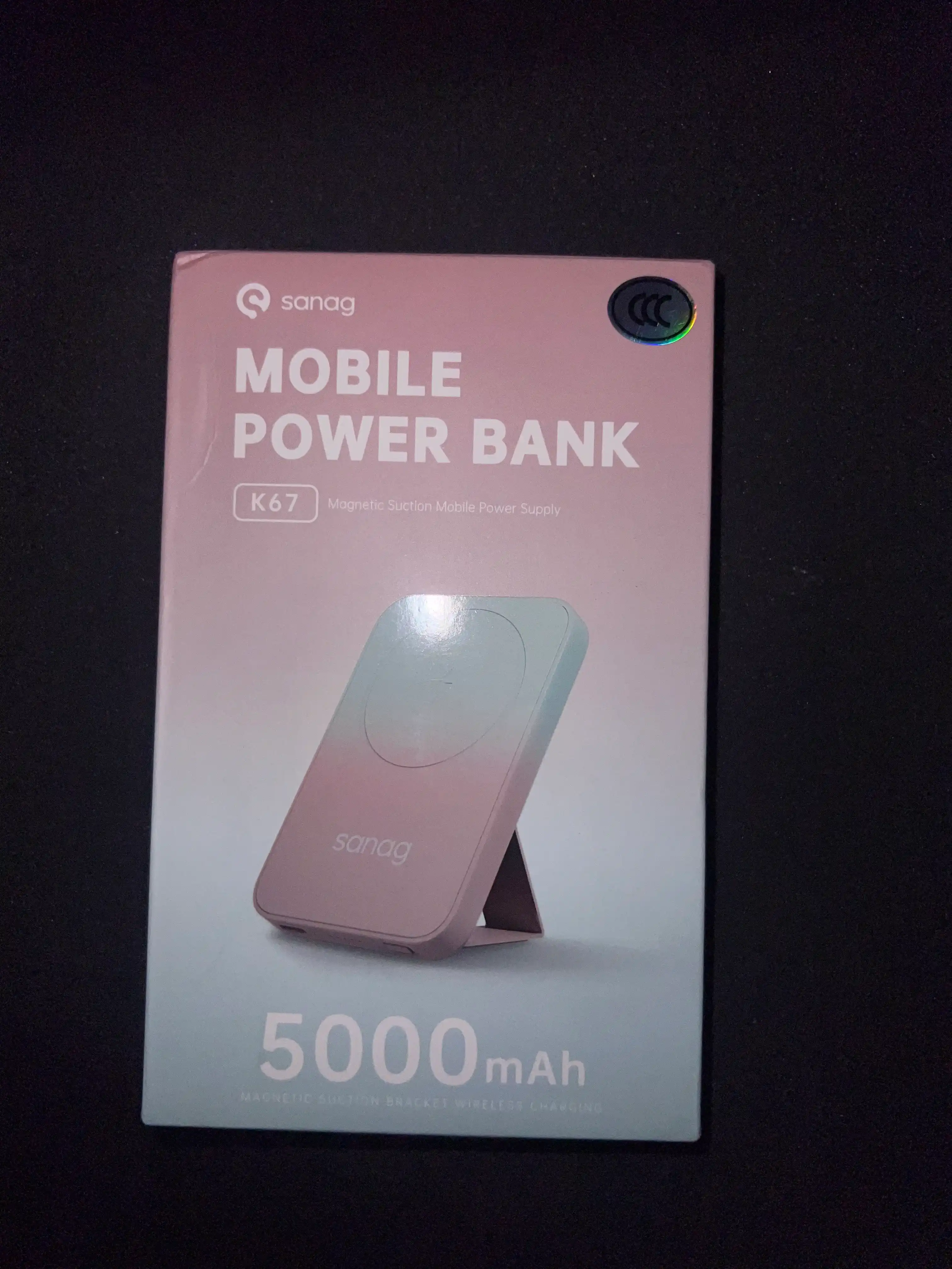 Power Bank Sanag K67 5000mAh, беспроводная зарядка MagSafe 15W, быстрая зарядка PD 20W