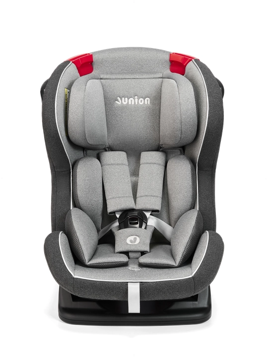 JUNION Zumi avtomobil o‘rindig‘i 0+/1/2 guruhi 0-25 kg, to‘q-kulrang