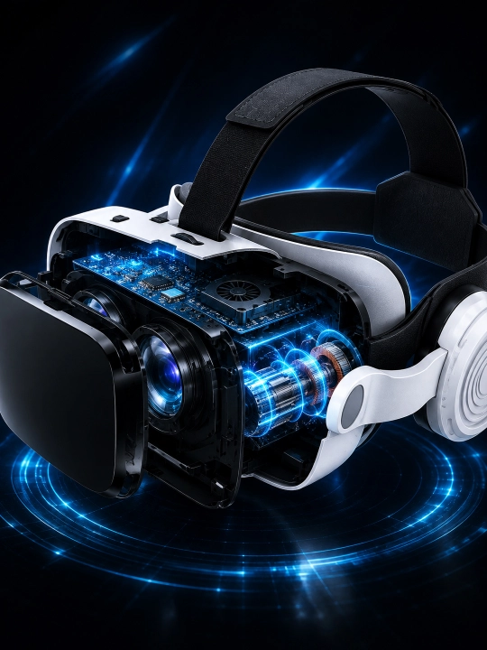 VR SHINECON G04BS 3D VR-очки виртуальной реальности со встроенными наушниками и микрофон