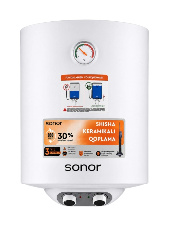 Водонагреватель Premier Sonor SNR-V80WH03ME, 80 л, 2000 Вт, электрический - 
