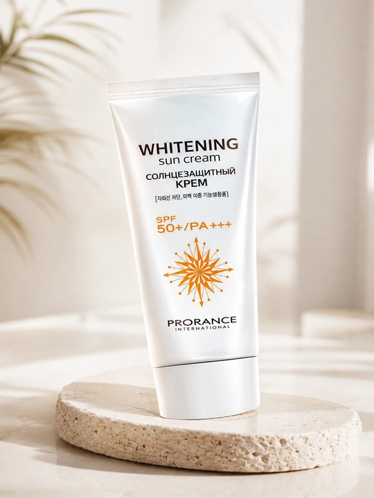Солнцезащитный крем Prorance Whitening Sun Cream SPF50+/PA+++ для всех типов кожи - 