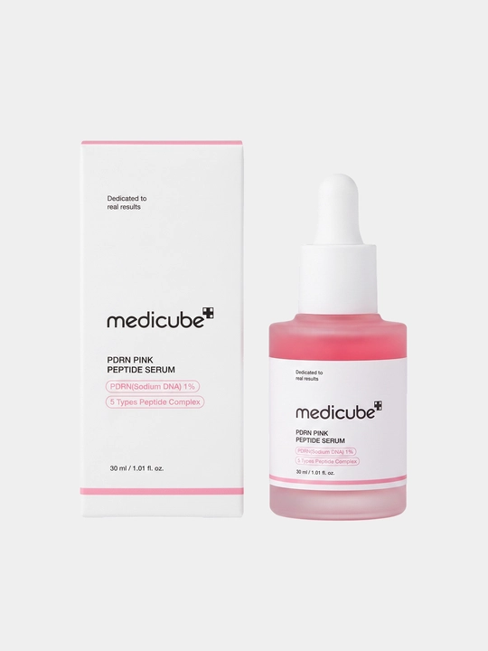 Yuz uchun namlovchi zardob Medicube PDRN PINK PEPTIDE SERUM, 30 ml, peptidlar bilan