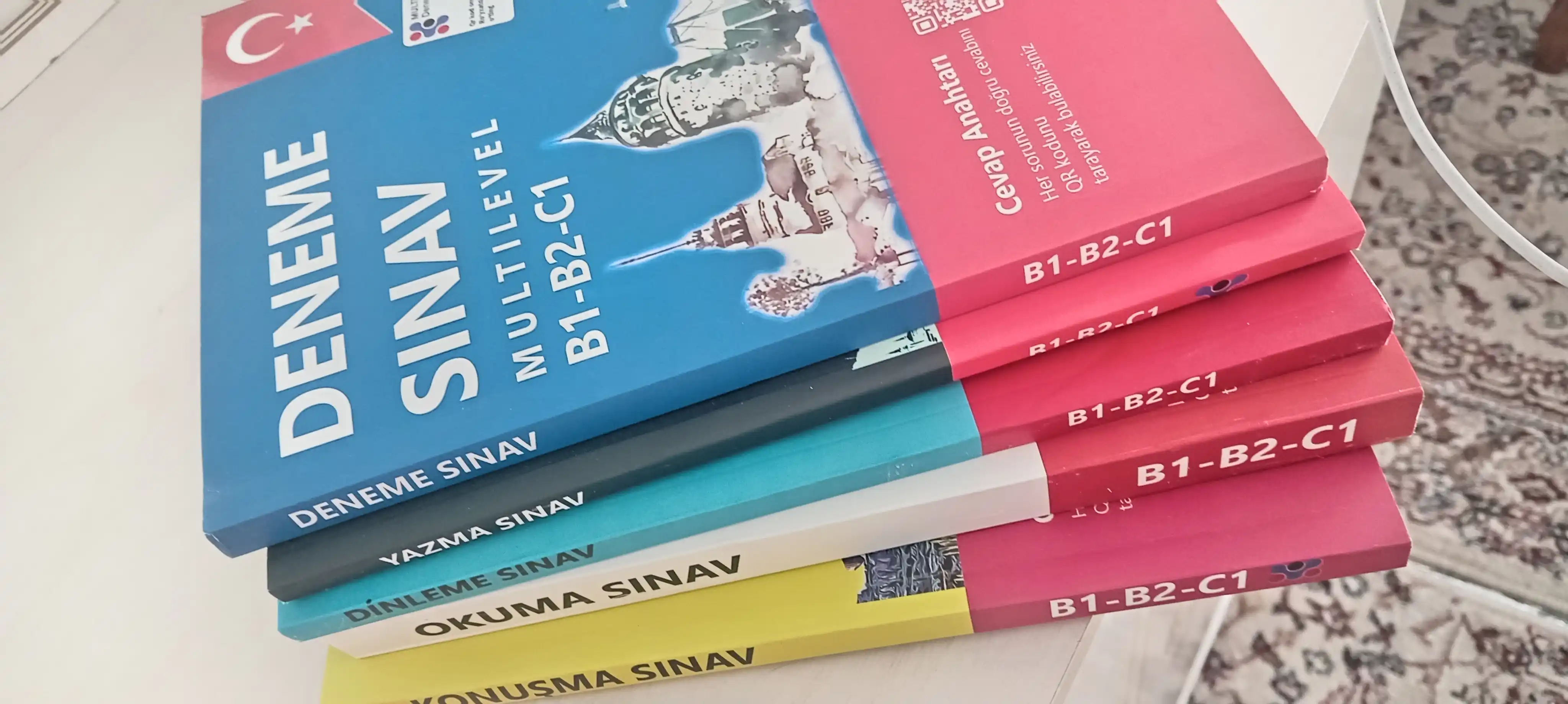 CEFR B1, B2, C1 uchun turk tilidagi Sinav Multilevel, Dinleme, Okuma, Yazma, Konusma kitob