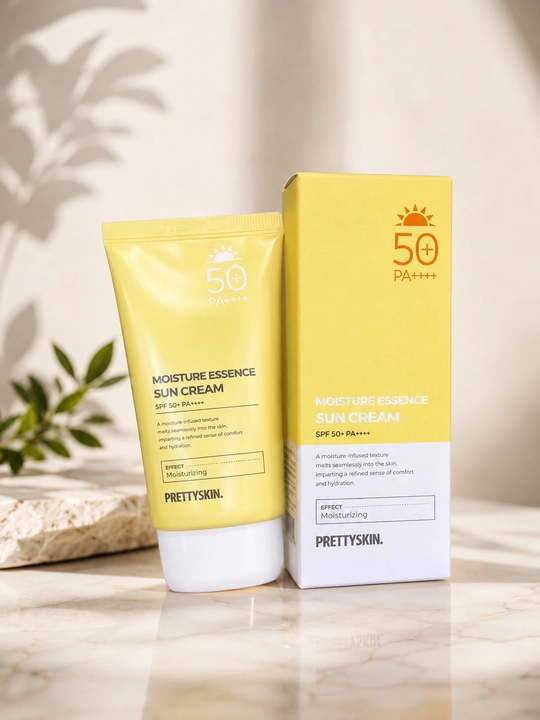 Солнцезащитный крем Pretty Skin SPF50+/PA++++, Moisture Essence и Rosy Tone Up - 