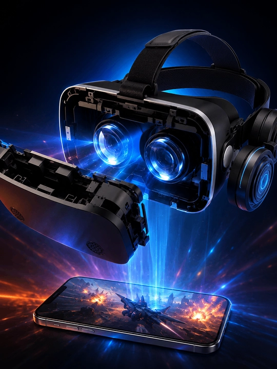 VR SHINECON SC-G15E — 3D VR-очки со встроенными HD стереонаушниками