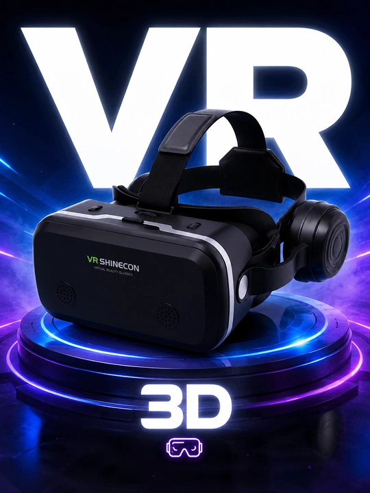 VR SHINECON SC-G15E — 3D VR-очки со встроенными HD стереонаушниками - 