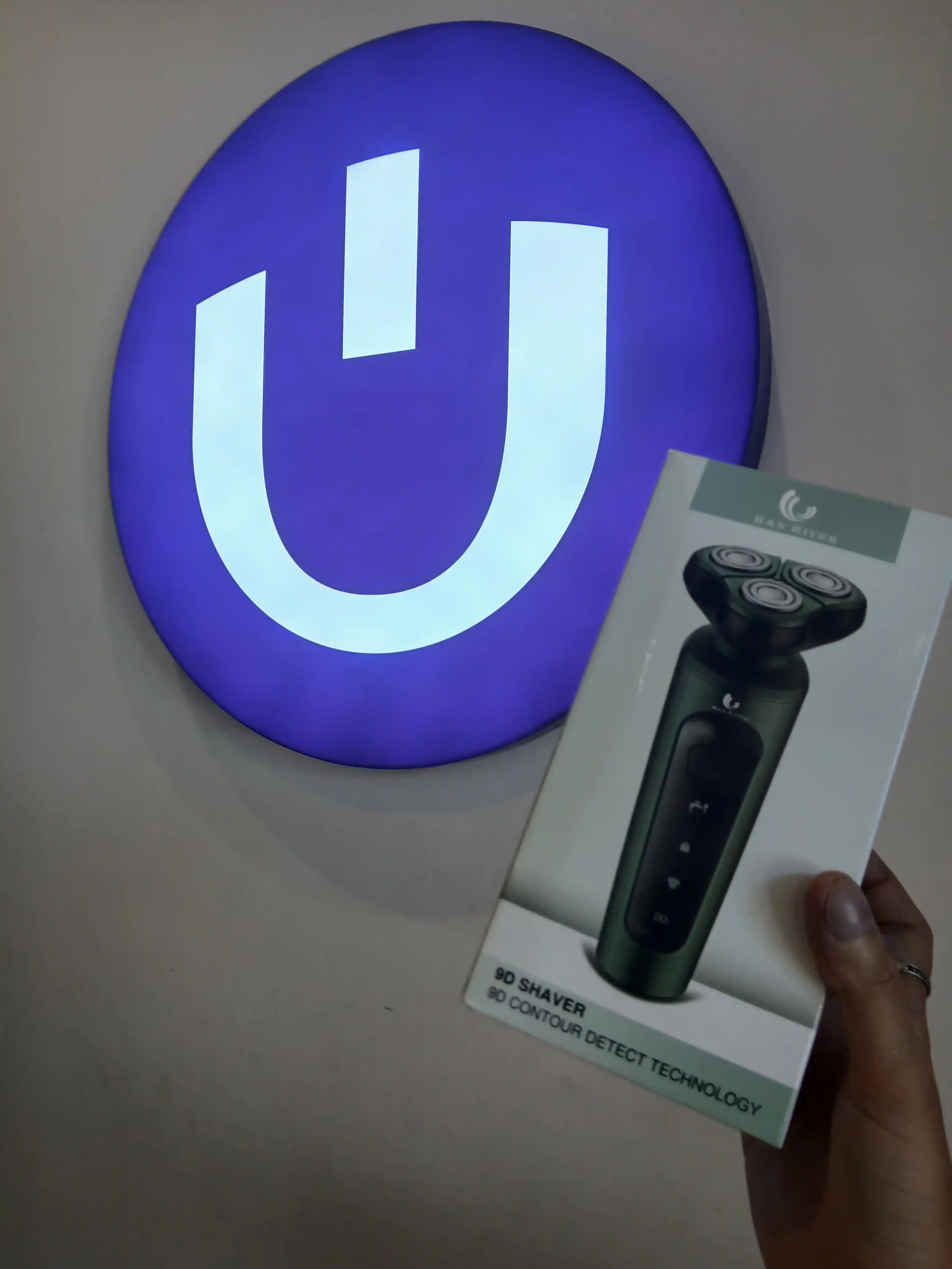 Erkaklar elektr ustarasi, 3 ta si 1, nasadkali soqol-mo‘ylov uchun portativ trimmer, HANRIVER