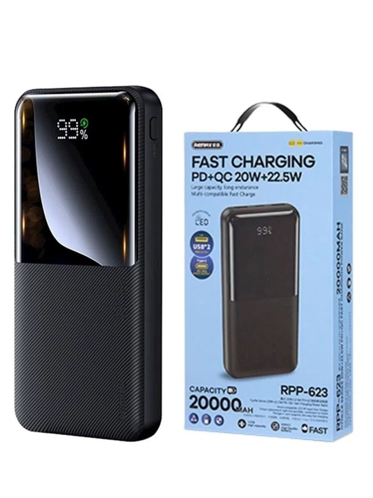 REMAX RPP-623 Power Bank 20000 мАч, быстрая зарядка PD+QC - 