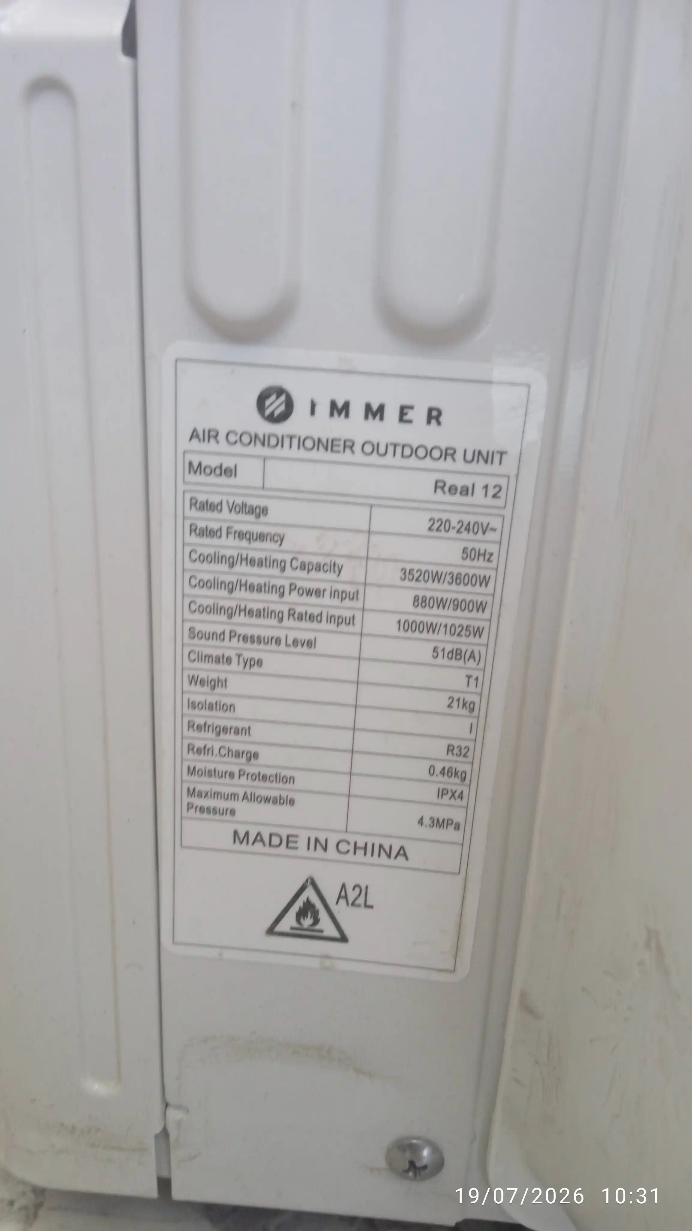 Кондиционер IMMER Inverter R32 настенный, A++ энергосберегающий, GMCC Toshiba