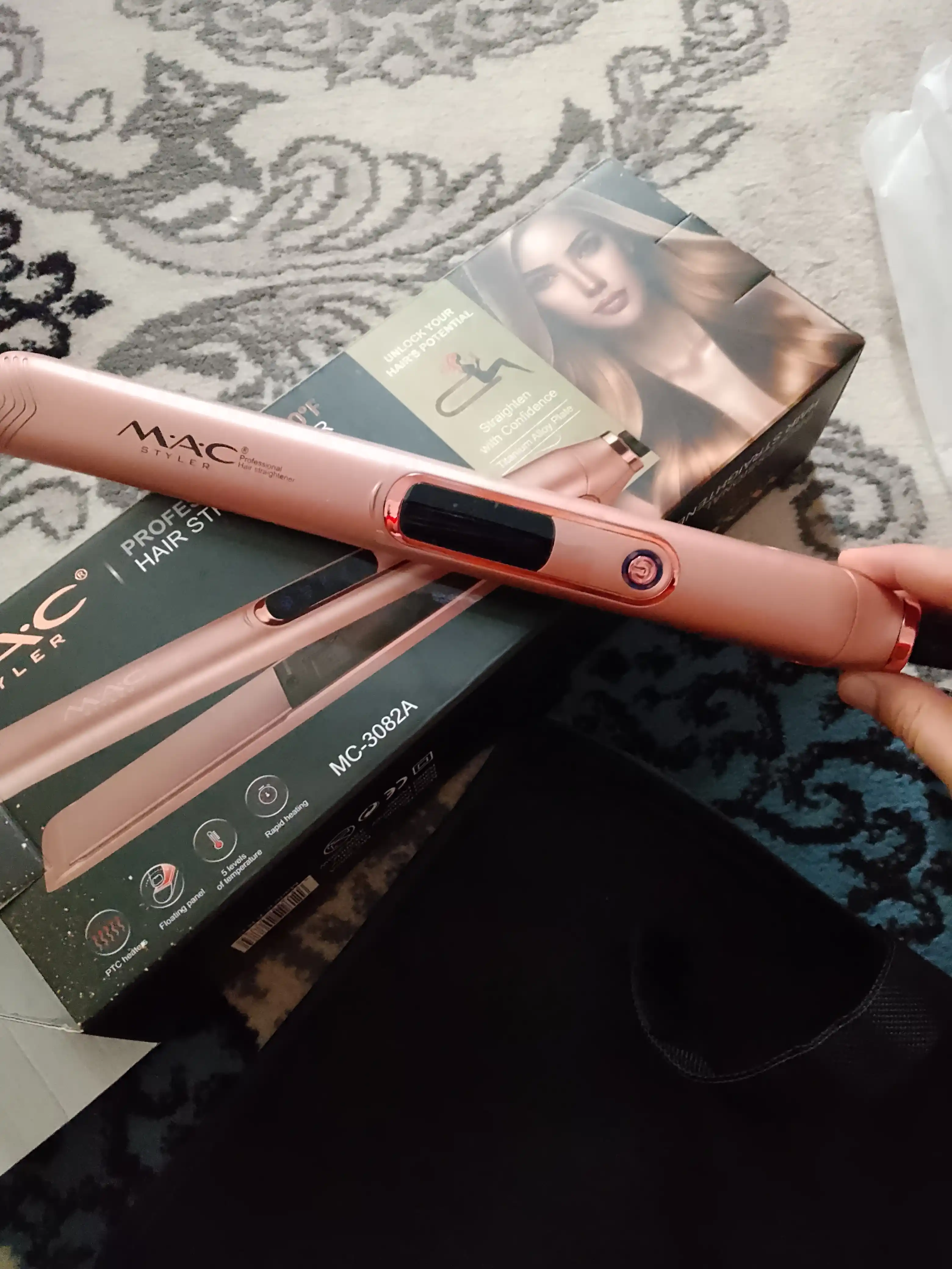 Профессиональный выпрямитель для волос MAC Styler MC-3082 со светодиодным дисплеем