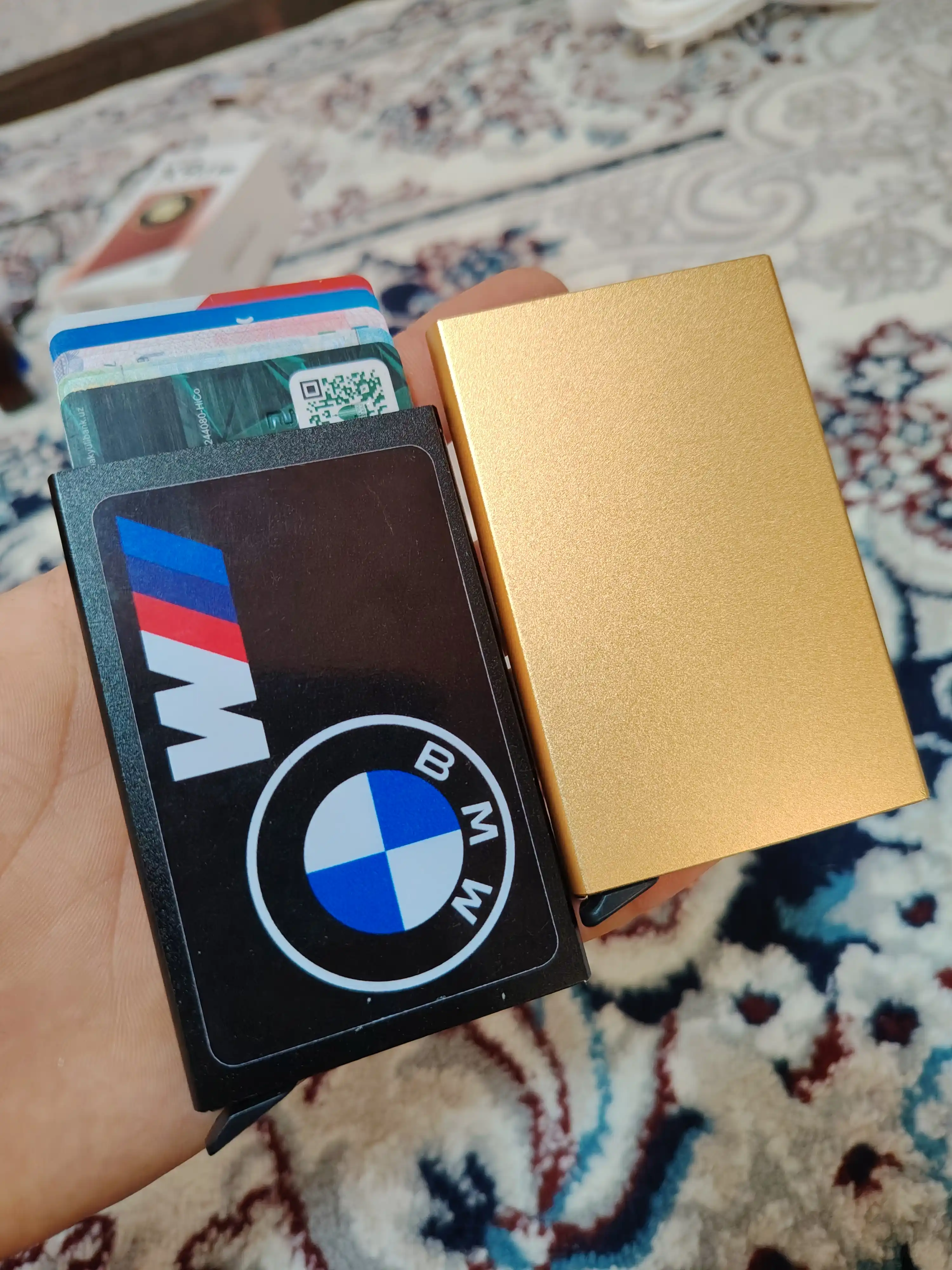 Hamyon Card holder bank kartalari, Tex va ID passport uchun