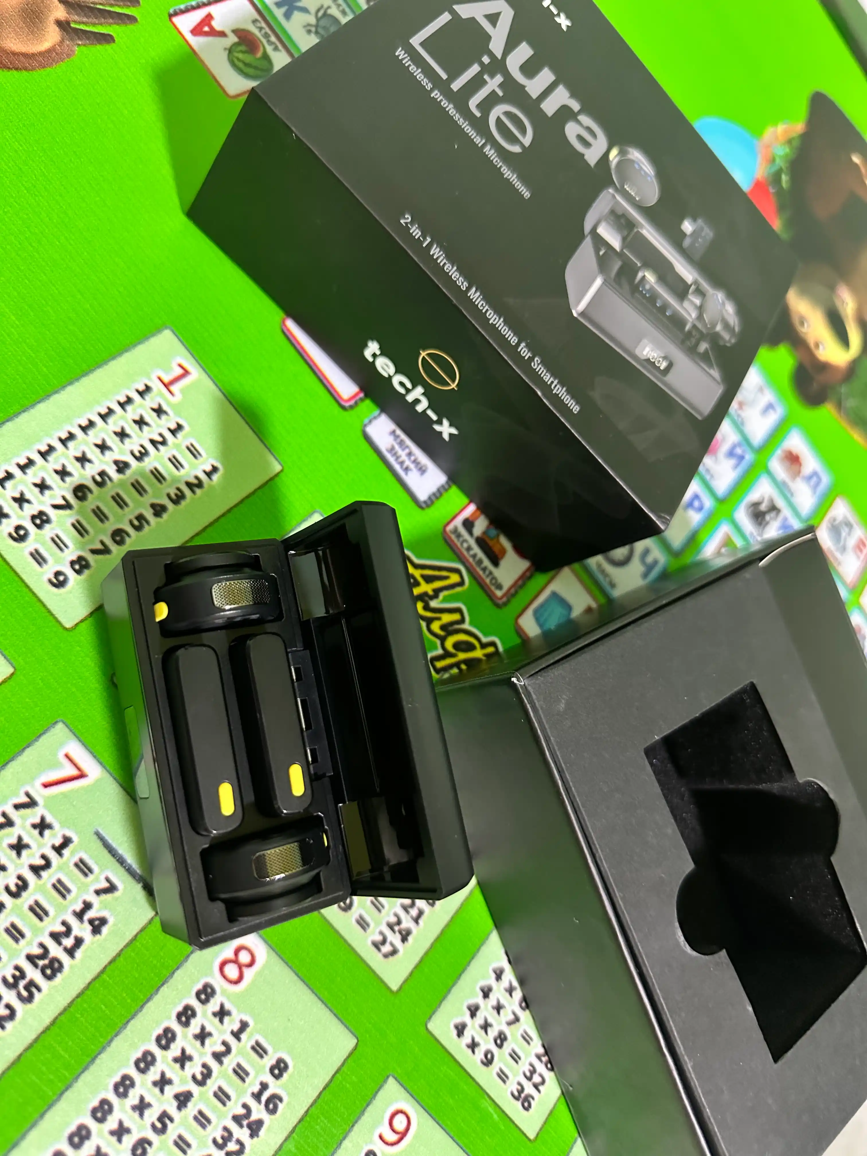 Simsiz mikrofon Tech-X Aura Lite 2 qabul qiluvchi iPhone/Android, 360° ovoz