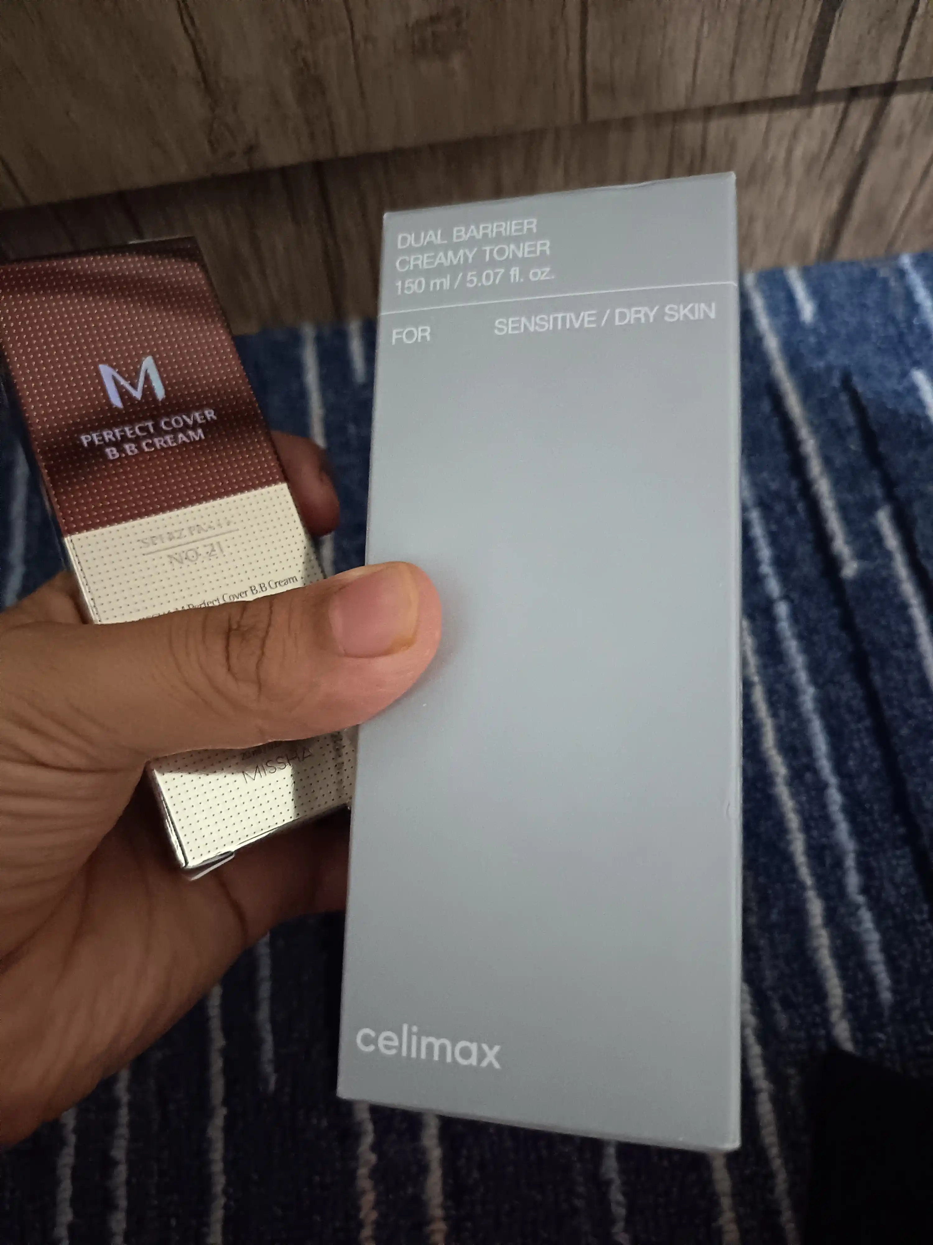 Celimax Dual Barrier Creamy Toner, namlovchi kremsimon yuz toneri, quruq sezgir teri uchun