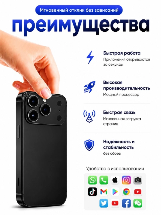 Mini sensorli ekranli telefon, mini smartfon, Android 12, 2/16 GB 4,5 dyuymli diagonal